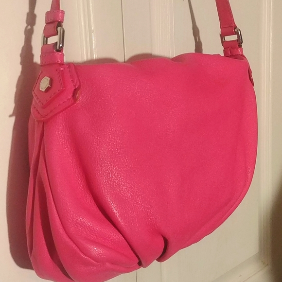 Marc by Marc Jacobs Hot Pink Leather Classic Q Natasha Shoulder Bag Large - Picture 4 of 6